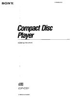 Sony CDP-C331 - Owners Manual 